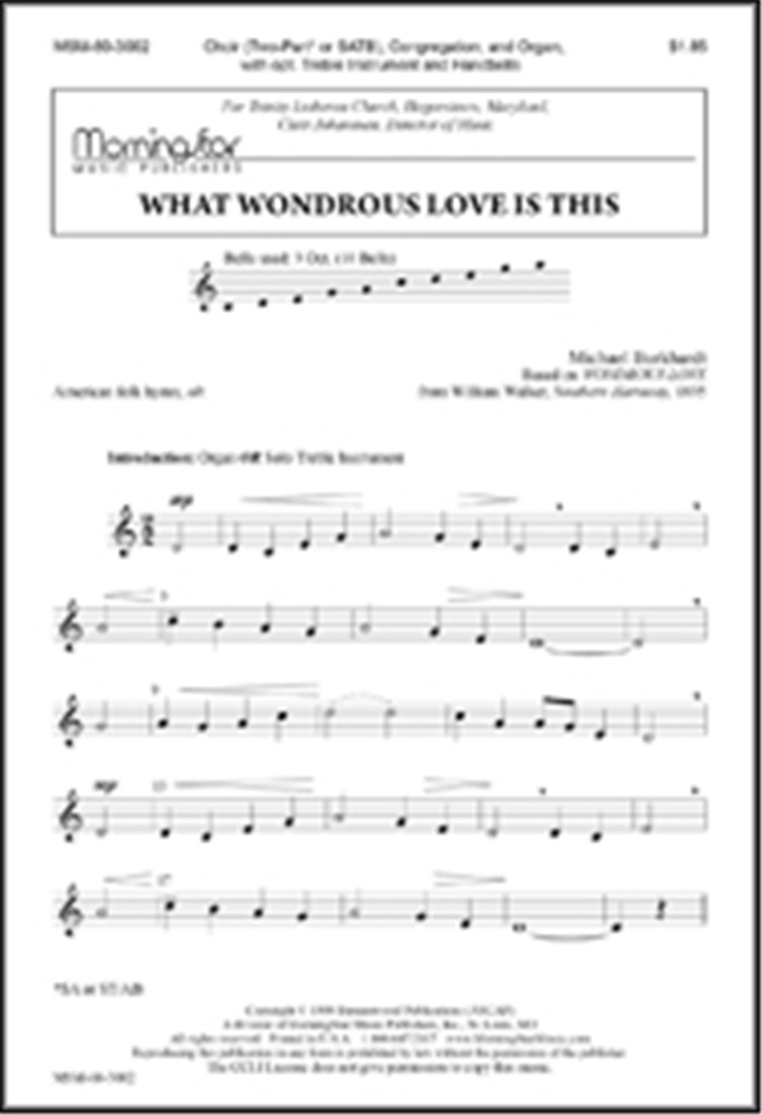 What Wondrous Love Is This